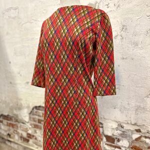 Vintage Geometric Print Dress by Stoner Square Size L